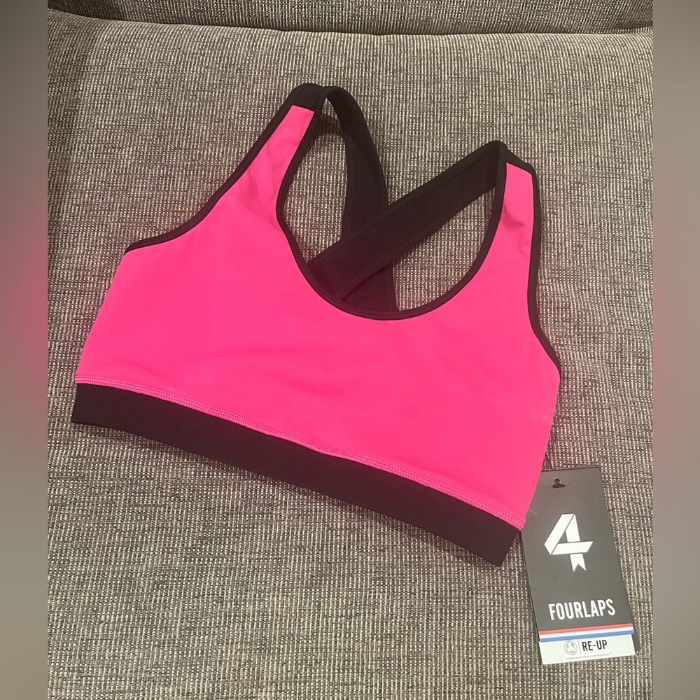 FourLaps XS criss cross back sports bra